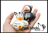 Matching Alphabet Ducks with Picture Cards - Rubber Duckies for Each Letter Of the Alphabet - Language Arts Objects - 2 Part Montessori learning toy- Objects Matching Game