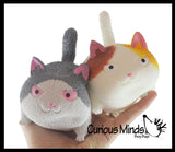 Angry Cat Soft Fluff Doh - Filled Squeeze Stress Balls  -  Sensory, Stress, Fidget Toy Super Soft Kitty