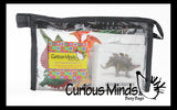 Animal Match - DINOSAURS - Miniature Animals with Matching Cards - 2 Part Cards.  Montessori learning toy, language materials - Dinosaurs