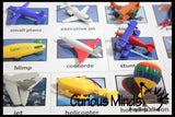 In the Air Transportation Replicas to Matching Cards - Match Airplanes, Jets and other Miniatures to Photos