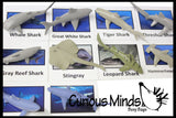 Animal Match - SHARK - Miniature Animals with Matching Cards - 2 Part Cards.  Montessori learning toy, language materials