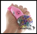 BULK - WHOLESALE -  SALE - Animal Water Bead Filled Squeeze Stress Balls - Pig, Panda, Bear, Cat -  Sensory, Stress, Fidget Toy