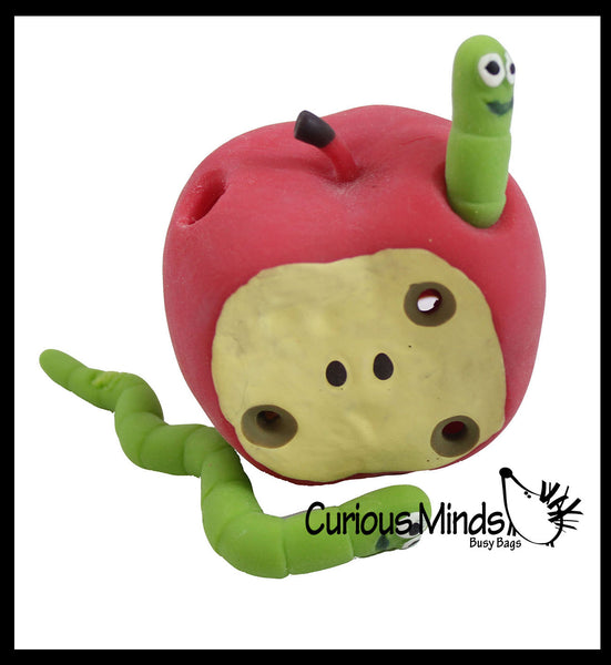 LAST CHANCE LIMITED STOCK Apple and Worms Peek a Boo Fidget Toy OT