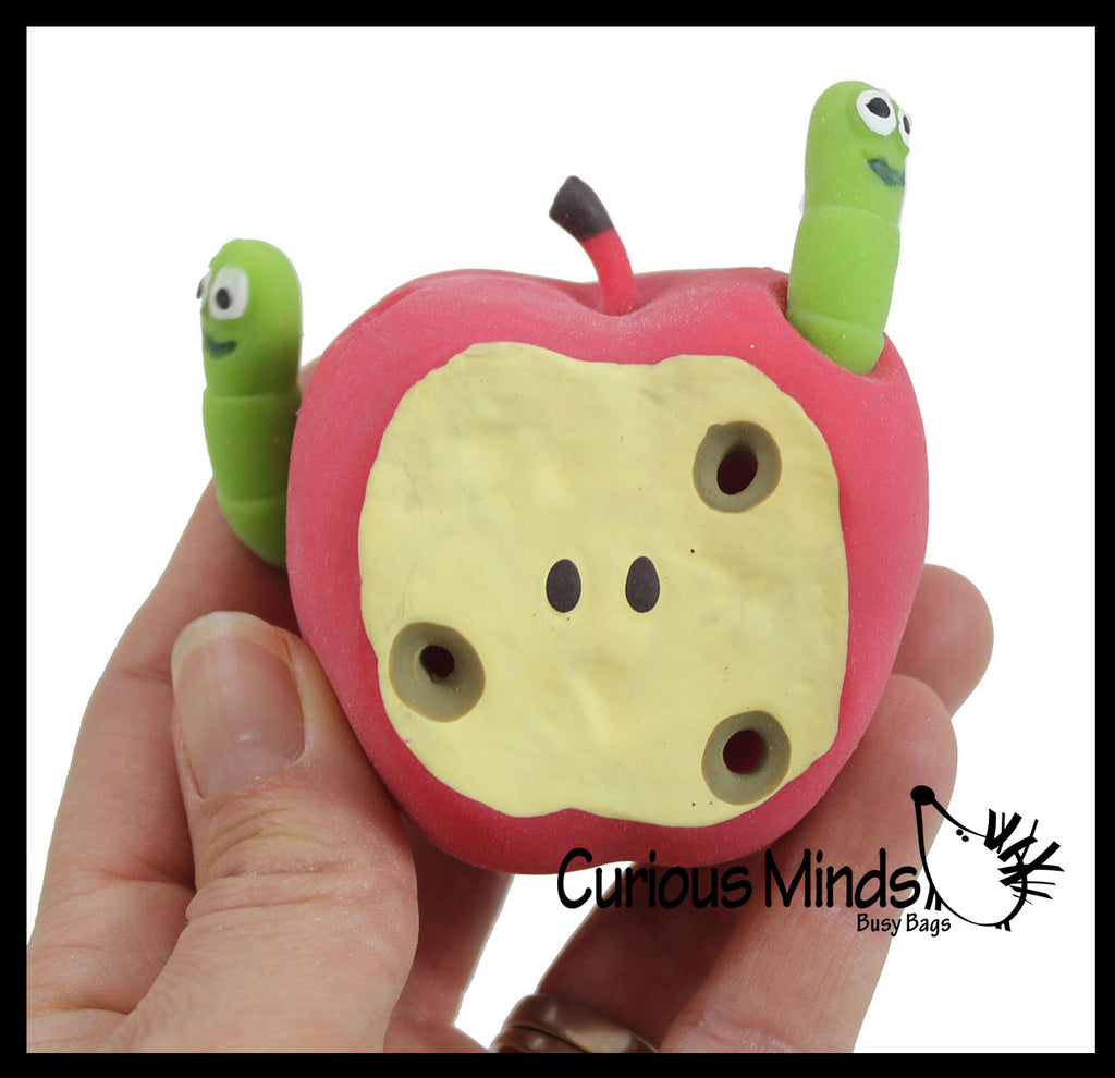 LAST CHANCE - LIMITED STOCK - Apple and Worms Peek a Boo Fidget Toy OT