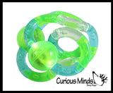Tangle Atomic Light Up Braintools Fidget Toy - Bendable Connected Curved Fun Fidget - Textured