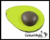 Small Realistic Avocado Squishy Slow Rise Foam Food Fruit - Sensory, Stress, Fidget Toy
