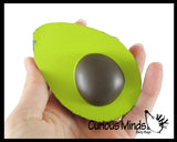 Small Realistic Avocado Squishy Slow Rise Foam Food Fruit - Sensory, Stress, Fidget Toy