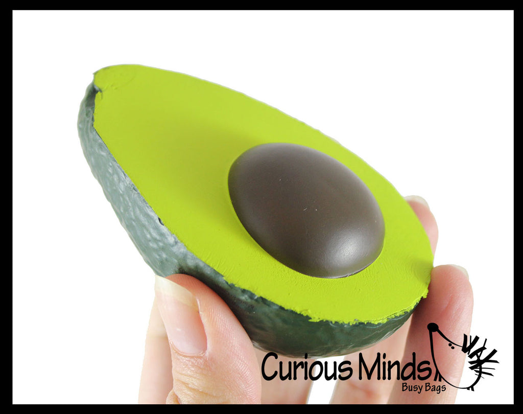 Small Realistic Avocado Squishy Slow Rise Foam Food Fruit - Sensory, Stress, Fidget Toy