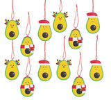 Cute Avocado Christmas Ornaments for Tree -  Christmas Holiday Decorations
