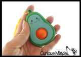 LAST CHANCE - LIMITED STOCK - Avocado Single Bubble Pop Clip on Fidget -  Bubble Poppers on Ball Squeeze to Pop - Silicone Push Poke Bubble Wrap Fidget Toy - Press Bubbles to Pop - Bubble Popper Sensory Stress Toy