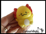 Axolotl Family - Mama and 2 Babies Slow Rise Squishy Toys - Memory Foam Party Favors, Prizes, OT