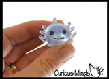 Axolotl Pencil Topper - Cute Axolotyl Animal for On Top of Pencils - Desk Pet