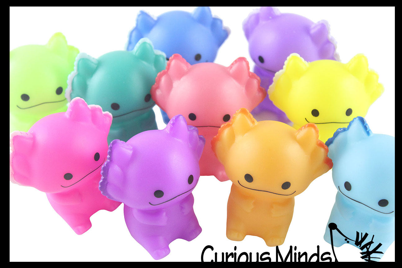 Set of 24 Axolotl Figurines - Cute Little Animal Figures for Decoration / Gifts or Party Favors (2 Dozen)