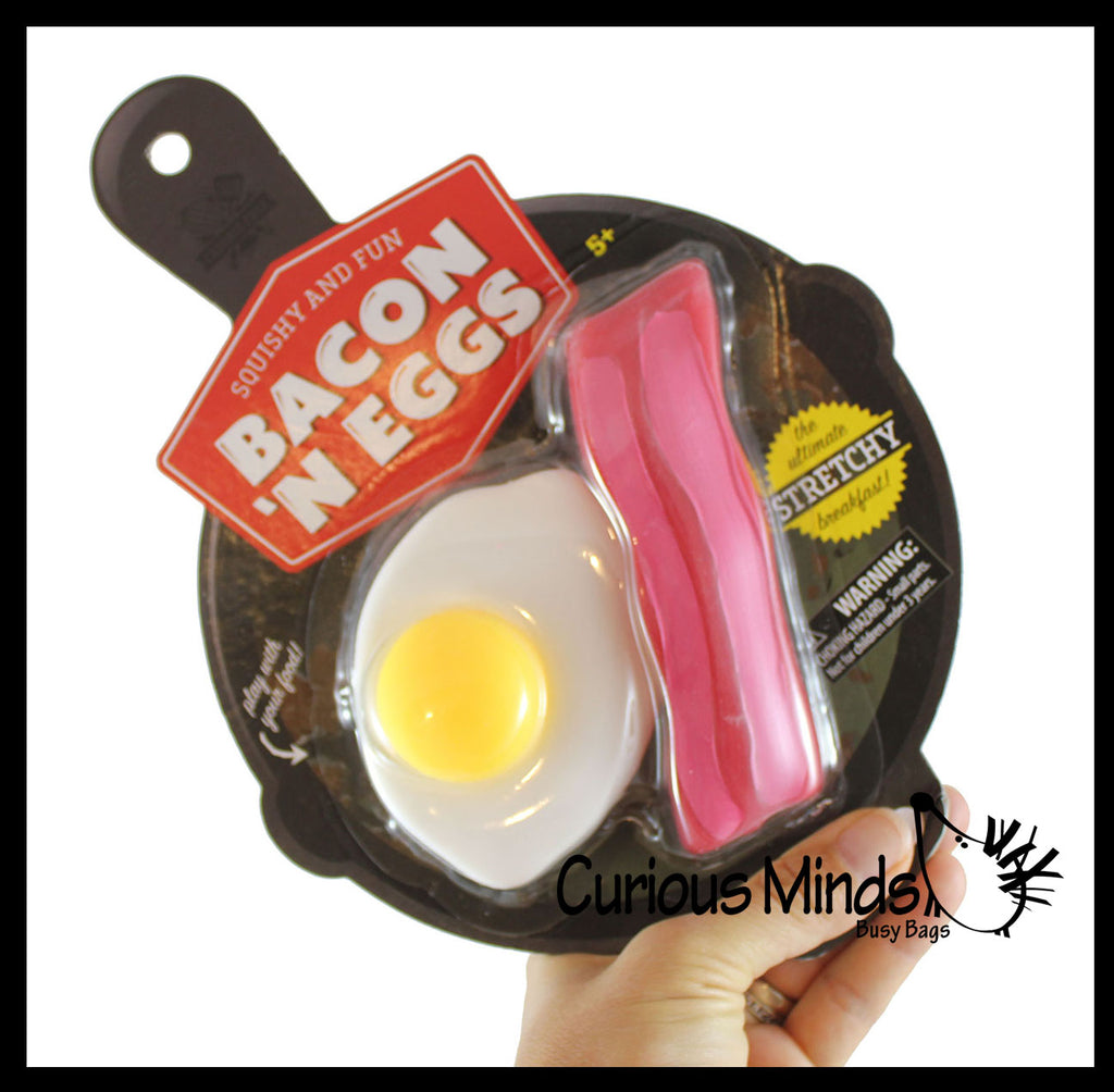 Bacon and Egg Stretchy Sand Filled Toys - Sensory Fidget Toy