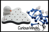 Balancing Snowballs -  fine motor busy bag - Snowman - Winter Busy Bag - Christmas Stocking Stuffer Game
