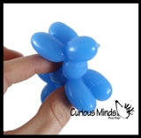 Mini Balloon Dog Stretchy Toy - Cute Squishy Sensory Fidget Toy - Party Favors & Prizes