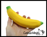 BULK - WHOLESALE - Sand Filled Squishy Banana - Moldable Sensory, Stress, Squeeze Fidget Toy ADHD Special Needs Soothing