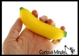 BULK - WHOLESALE - SALE -  Doh Banana Fruit Soft Fluff- Filled Squeeze Stress Balls  -  Sensory, Stress, Fidget Toy OT
