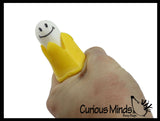 LAST CHANCE - LIMITED STOCK  - SALE - Set of 5 Fun Banana Toys - Moldable Sensory, Stress, Squeeze Fidget Toy ADHD Special Needs Soothing OT Water Beads