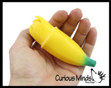 Pop Up Banana  - Squeeze to Make Banana Pop Out - Fun Sensory Toy - Funny Gag OT