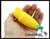 LAST CHANCE - LIMITED STOCK  - SALE - Set of 5 Fun Banana Toys - Moldable Sensory, Stress, Squeeze Fidget Toy ADHD Special Needs Soothing OT Water Beads