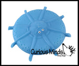 LAST CHANCE - LIMITED STOCK -  Water Soaker Flying Disk Pool or Bath Toy - Also Makes a Fun Squishy Fidget Ball - Water Bomb