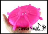 LAST CHANCE - LIMITED STOCK -  Water Soaker Flying Disk Pool or Bath Toy - Also Makes a Fun Squishy Fidget Ball - Water Bomb