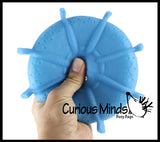 LAST CHANCE - LIMITED STOCK -  Water Soaker Flying Disk Pool or Bath Toy - Also Makes a Fun Squishy Fidget Ball - Water Bomb