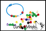 CLEARANCE - SALE - Pony Beads and Bracelet - Fine Motor Fun