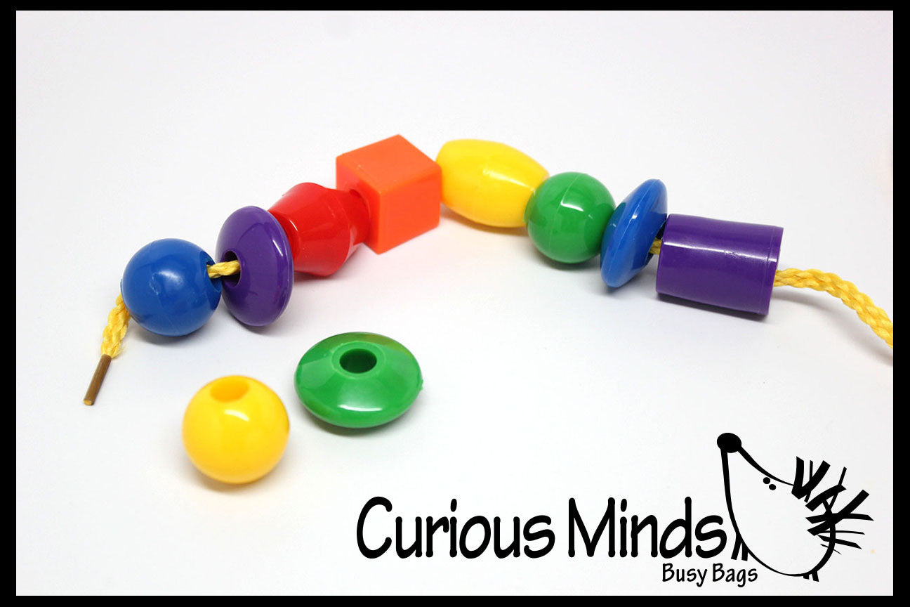Lacing Beads Busy Bag Perfect fine motor learning activity for toddl Curious Minds Busy Bags