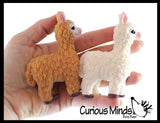 Llama Alpaca Stretchy and Squeezy Toy - Crunchy Bead Filled - Fidget Stress Ball