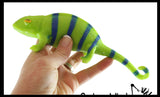 Chameleon Stretchy and Squeezy Toy - Crunchy Bead Filled - Fidget Stress Ball - Amphibian