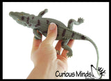 Alligator Stretchy and Squeezy Toy - Crunchy Bead Filled - Fidget Stress Ball - Gator Crocodile