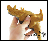 T Rex Dinosaur Stretchy and Squeezy Toy - Crunchy Bead Filled - Dino Fidget Stress Ball