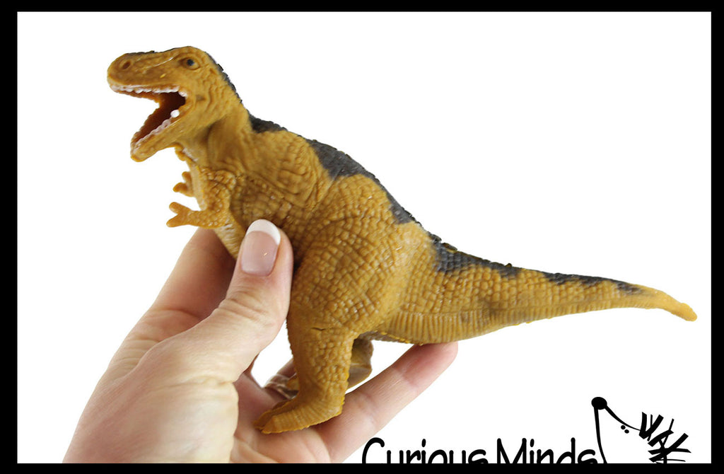 LAST CHANCE - LIMITED STOCK - SALE  -  T Rex Dinosaur Stretchy and Squeezy Toy - Crunchy Bead Filled - Dino Fidget Stress Ball