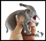 Elephant Stretchy and Squeezy Toy - Crunchy Bead Filled - Fidget Stress Ball Safari Animal