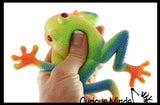 Tree Frog Stretchy and Squeezy Toy - Crunchy Bead Filled - Fidget Stress Ball