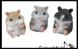 Hamster Stretchy and Squeezy Toy - Crunchy Bead Filled - Fidget Stress Ball Cute Hampster