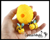 Bees in Hive - Bumblebee - Peek a Boo Stretchy Fidget Toy