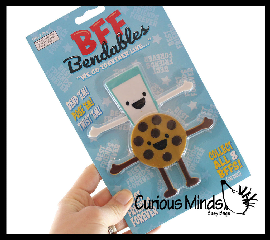 LAST CHANCE - LIMITED STOCK - SALE  -  BFF Bendable Fidget Toys - Cute Figurines - Best Friends Forever - Gift Goes Together Like