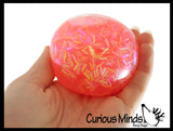 Bingsu Crunchy Shimmer Bead Ball  Squeeze Stress Ball  -  Sensory, Stress, Fidget Toy