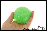 Bingsu Crunchy Shimmer Bead Ball  Squeeze Stress Ball  -  Sensory, Stress, Fidget Toy