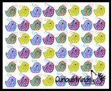 Small Bird on Clip Bubble Popper Toy - Spring Themed - Easter Basket Fidget - Bubble Pop Fidget Toy - Silicone Push Poke Bubble Wrap Fidget Toy - Press Bubbles to Pop - Bubble Popper Sensory Stress Toy OT
