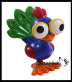 LAST CHANCE - LIMITED STOCK  - Cute Bird Rattle Toy - Spin / Shake / Crank - Duck, Peacock, Pelican