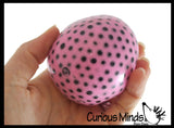 Thick Gel and Black Water Bead Ball  Squeeze Stress Ball  -  Sensory, Stress, Fidget Toy