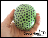 Thick Gel and Black Water Bead Ball  Squeeze Stress Ball  -  Sensory, Stress, Fidget Toy