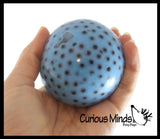 Thick Gel and Black Water Bead Ball  Squeeze Stress Ball  -  Sensory, Stress, Fidget Toy