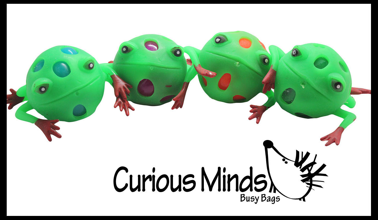 Squishy Frog Fidget Toy - Mesh Blob Stress Ball