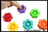 Connecting Block Bubble Pop Fidget Spinner with Single Bubbles - 3 in 1 Fidget Toy - Bubble Popper Sensory Stress Toy