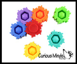 LAST CHANCE - LIMITED STOCK -  SALE -Connecting Block Bubble Pop Fidget Spinner with Single Bubbles - 3 in 1 Fidget Toy - Bubble Popper Sensory Stress Toy